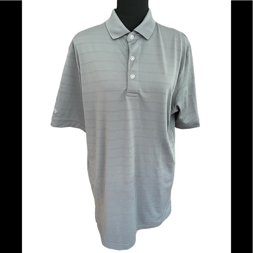 Callaway Opti Dri Gray Polo Golf Shirt, Size M